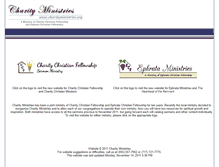 Tablet Screenshot of charityministries.org